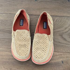 Patagonia Beige Slip-On Shoes with Coral Lining